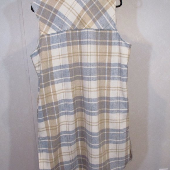 Tribal Jeans thick flannel coat vest - Picture 3 of 4